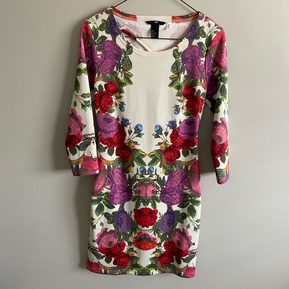 H&M Floral Dress with partial open back